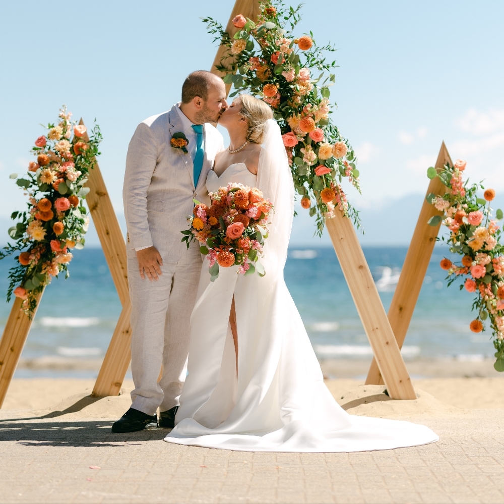 KYHA custom mikado silk wedding dress